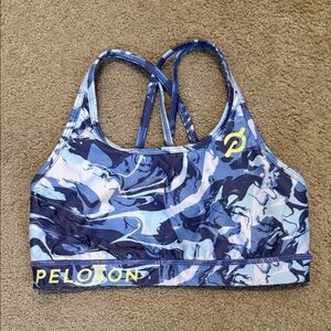 Peloton Navy Swirl Sports Bra